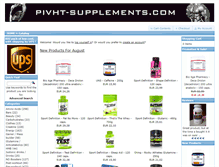 Tablet Screenshot of pivht-supplements.com